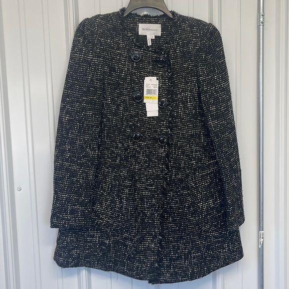 Bcbg Generation womens tweed peacoat New jacket coat medium - Picture 1 of 4